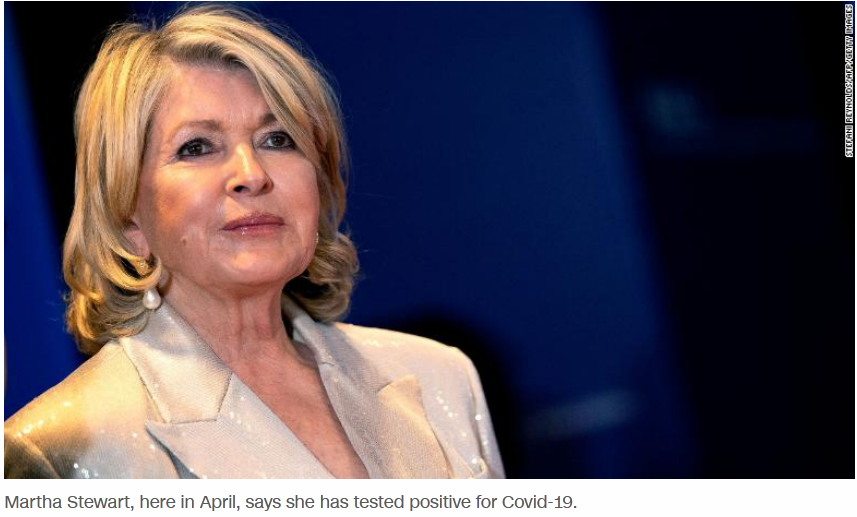 Martha Stewart Was "Heartbroken" To Miss The Event After Obtaining Positive Results On Her Coovid Test.