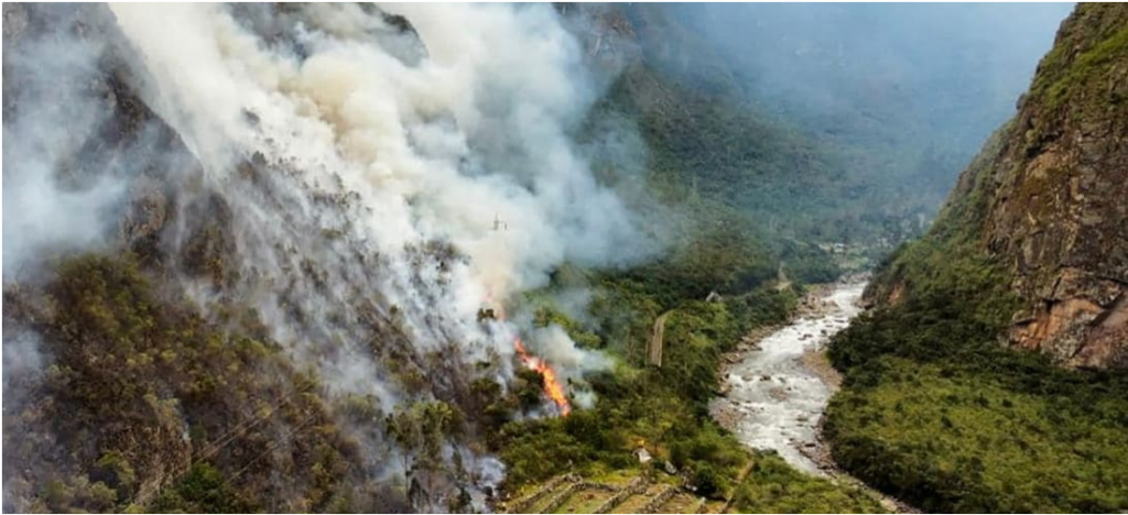 Because Of The Wildfire Threat, Machu Picchu In Peru Recently Faced Threats.