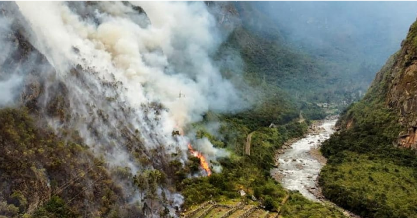 Because Of The Wildfire Threat, Machu Picchu In Peru Recently Faced Threats.