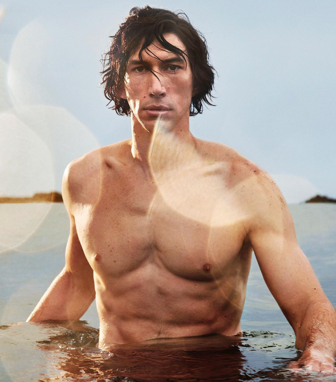 Burberry Was Once Again A Favourite Haunt Shirtless Hollywood Actor Adam Driver.